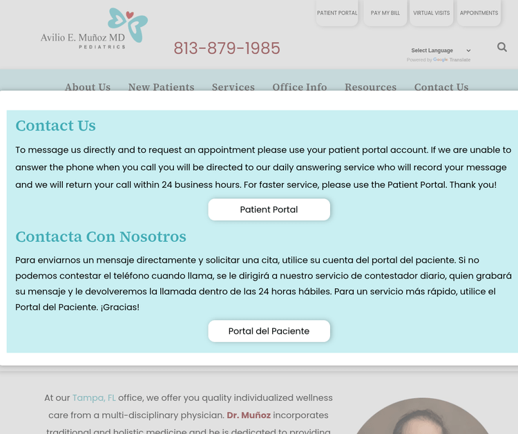 Dr. Avilio E. Munoz MD