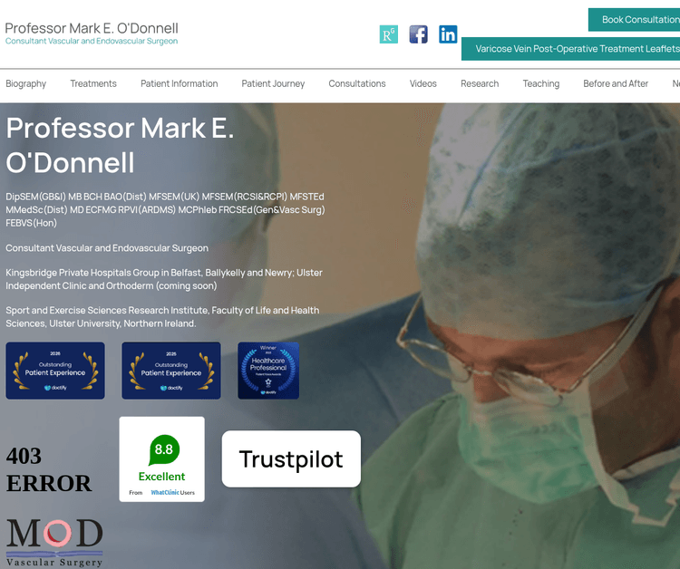 Professor Mark O'Donnell Vascular Surgeon