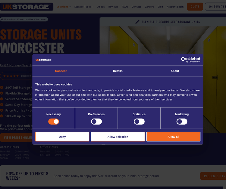 UK Storage - Worcester