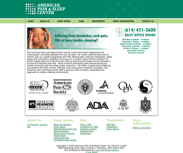 American Pain and Sleep Center David G. Austin DDS
