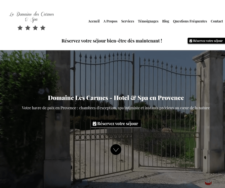 Domaine Les Carmes & Spa - Hôtel Romantique avec Spa Privé au Thor