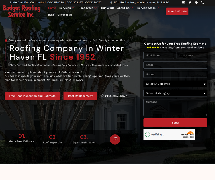 Professional Roofing Solutions Since 1952