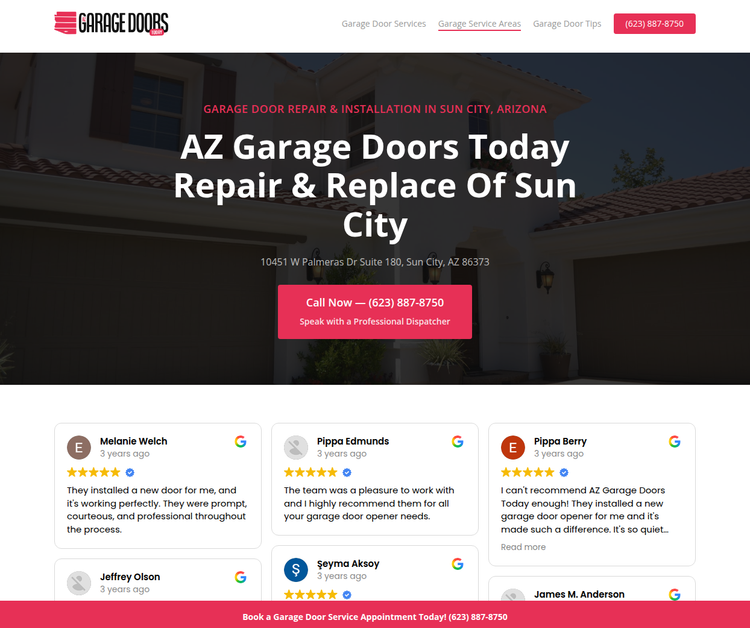 AZ Garage Doors Today Repair & Replace Of Sun City