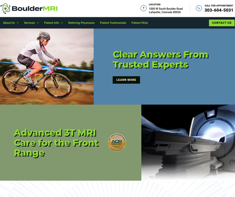 Premium 3T MRI Imaging Center in Boulder, Colorado
