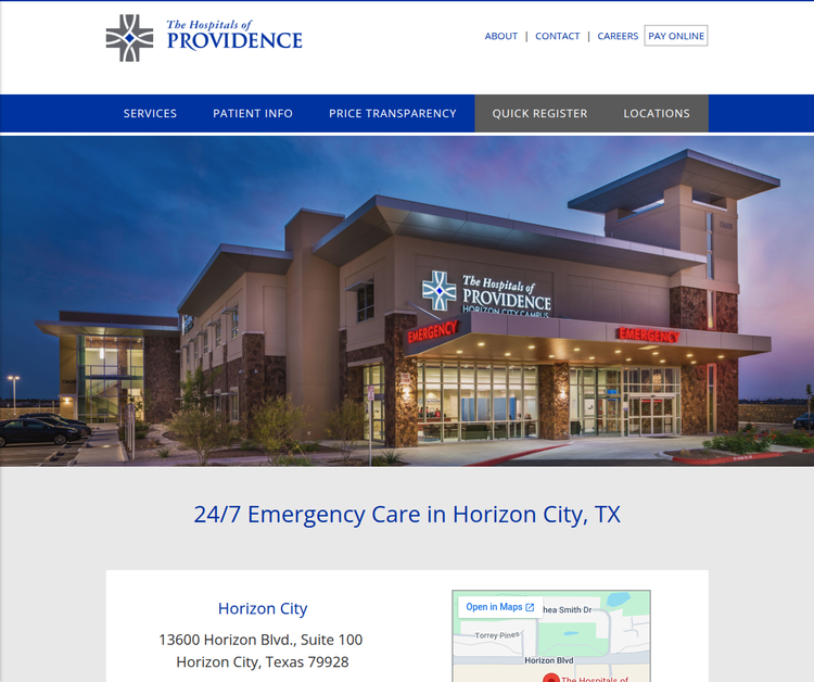 The Hospitals of Providence Horizon City Campus