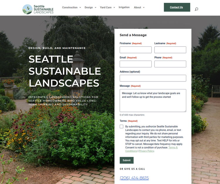 Sustainable Landscape Design & Maintenance