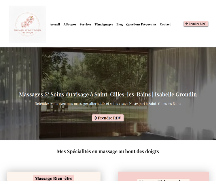 Massage au bout des doigts - Masseuse & Soins Visage Saint-Gilles les Bains
