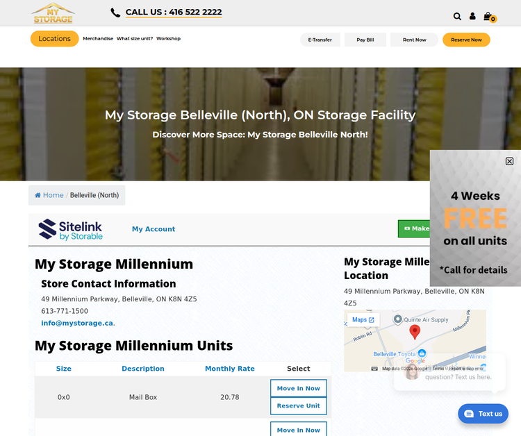 My Storage Belleville North