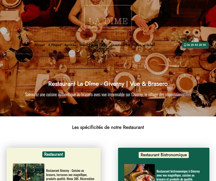 La Dîme de Giverny Restaurant & Maison d'Hôtes à Giverny