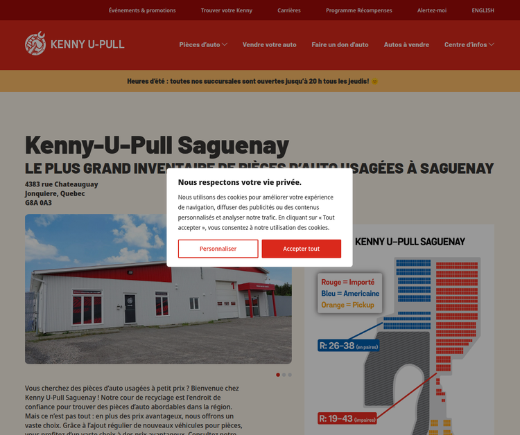 Kenny U-Pull Saguenay – Your Premier Source for Affordable Used Auto Parts