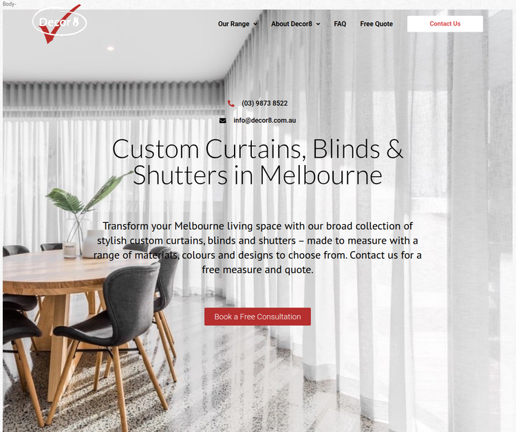 Transform Your Melbourne Home with Custom Curtains, Blinds, and Shutters