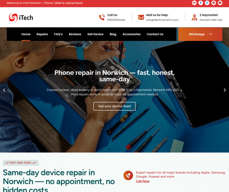 Phone, Tablet & Laptop Repair