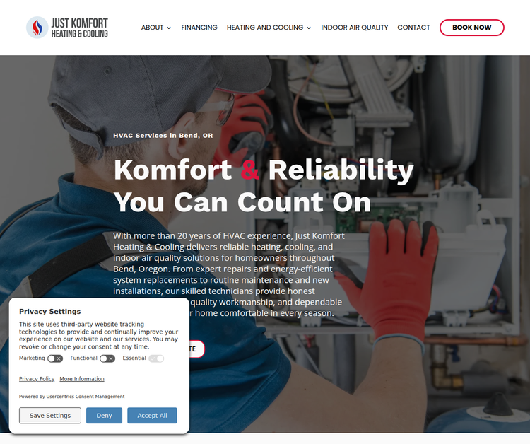 Just Komfort Heating & Cooling LLC