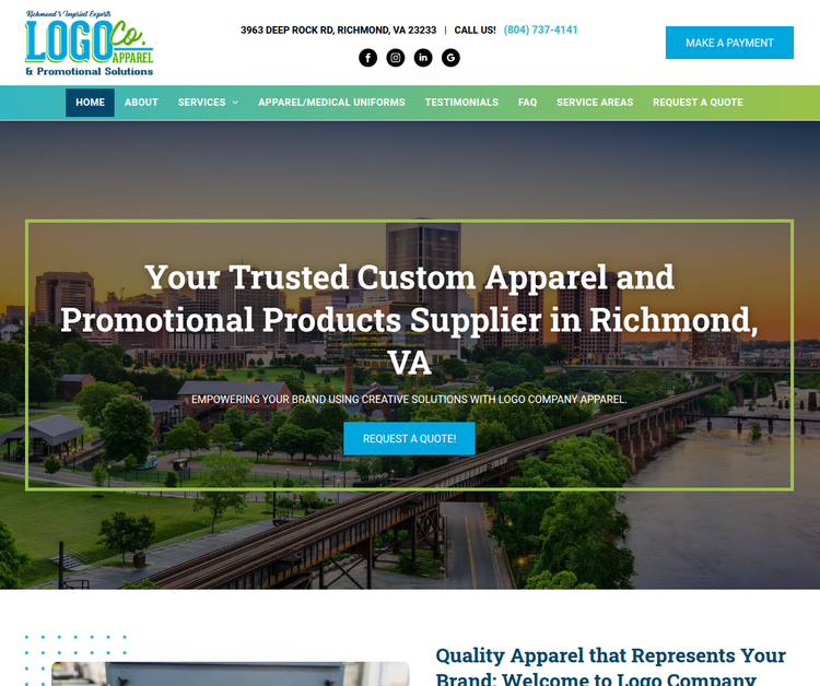 Custom Apparel & Promotional Products Supplier in Richmond, VA