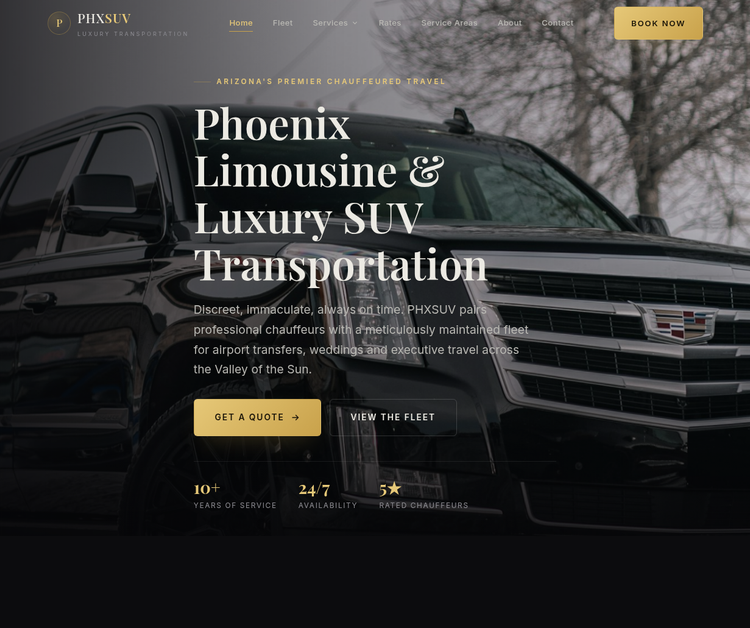 Arizona's Premier Chauffeured Travel