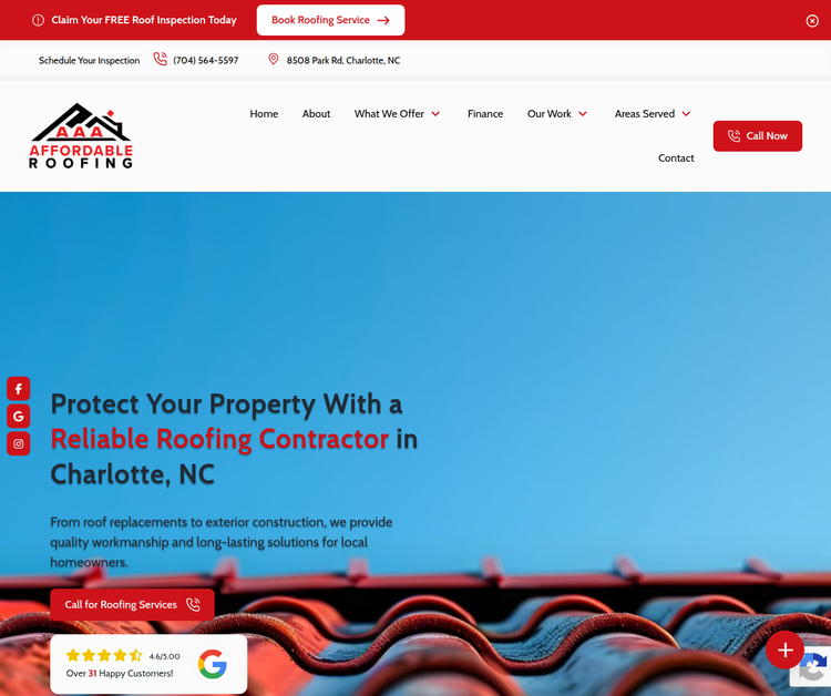 Reliable Roofing & Exterior Solutions for Charlotte, NC