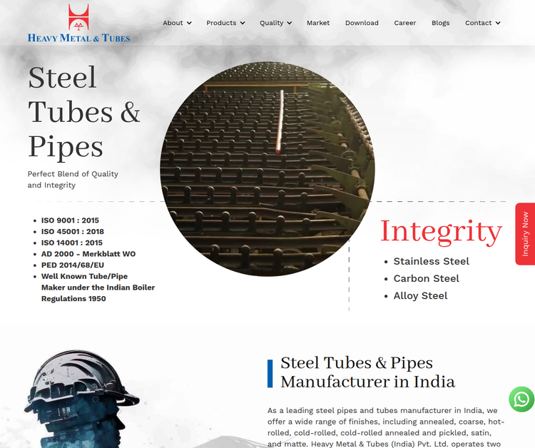 India's No. 1 Stainless Steel Tubes & Pipes Manufacturer