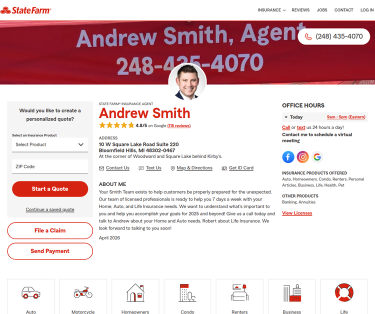 Andrew Smith - State Farm Insurance Agent