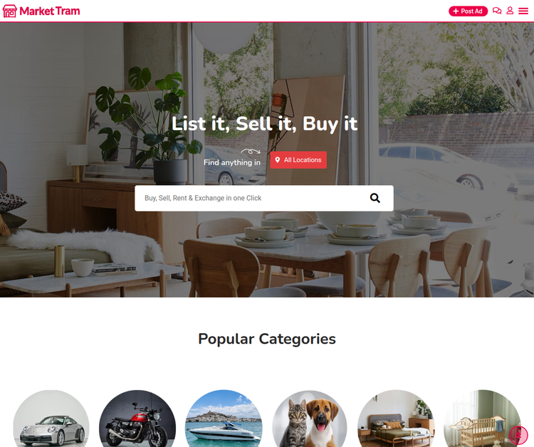 MarketTram – Australia’s Premier Online Classifieds Marketplace