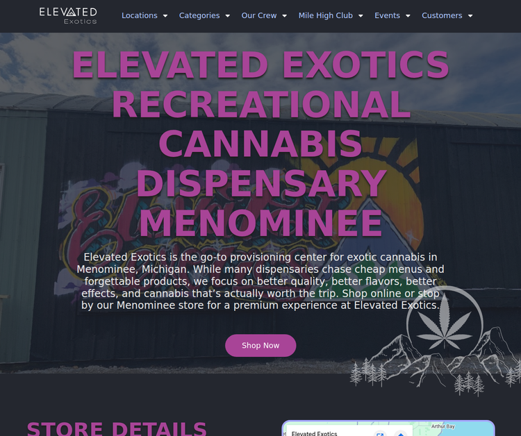 Elevated Exotics Recreational Cannabis Dispensary Menominee