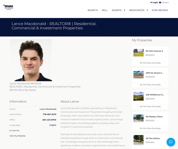 LANCE MACDONALD - REALTOR | RESIDENTIAL, COMMERCIAL & INVESTMENT PROPERTIES