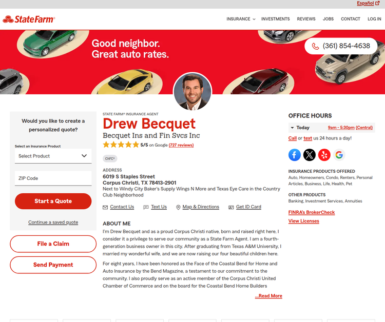 Drew Becquet - State Farm Insurance Agent