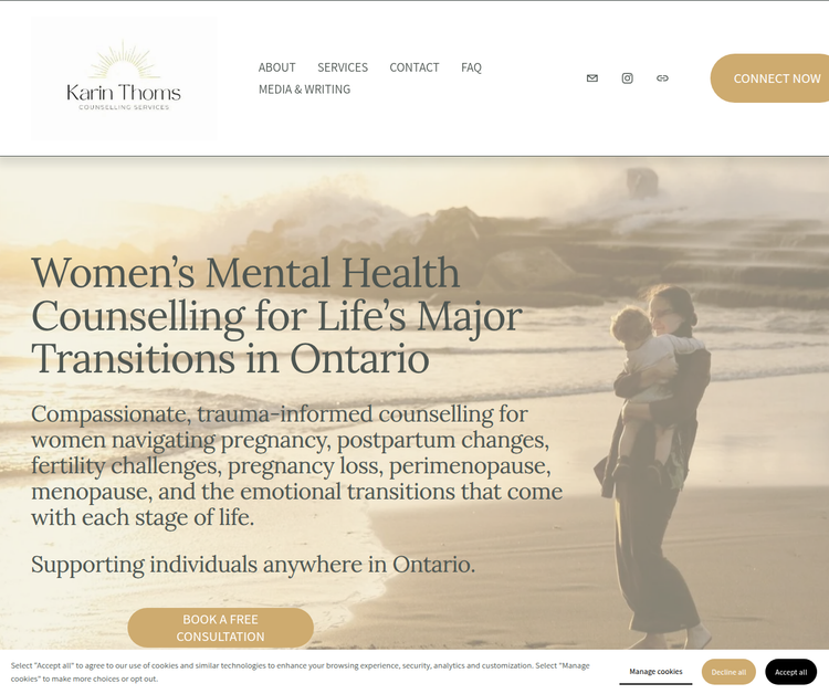 Women’s Mental Health Counseling for Life’s Major Transitions in Ontario