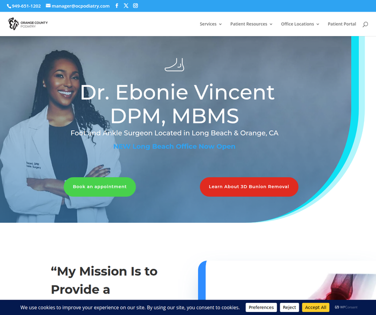 Dr. Ebonie Vincent OC Podiatry