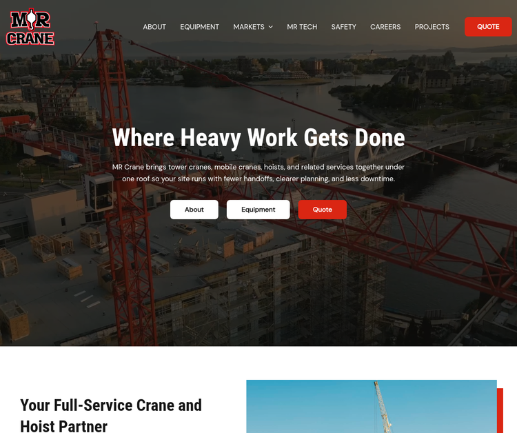 MR Crane Service Ltd.
