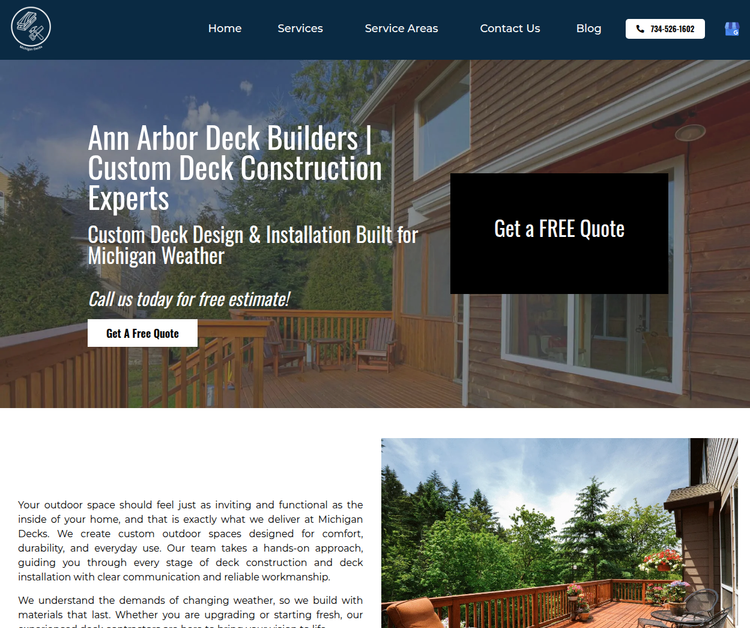 Michigan Deck Builders - Ann Arbor