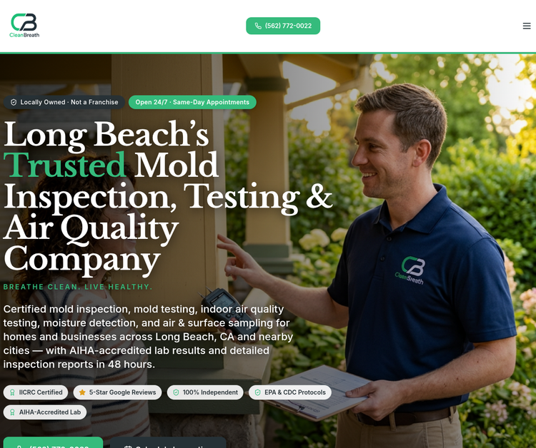 CleanBreath Mold Testing