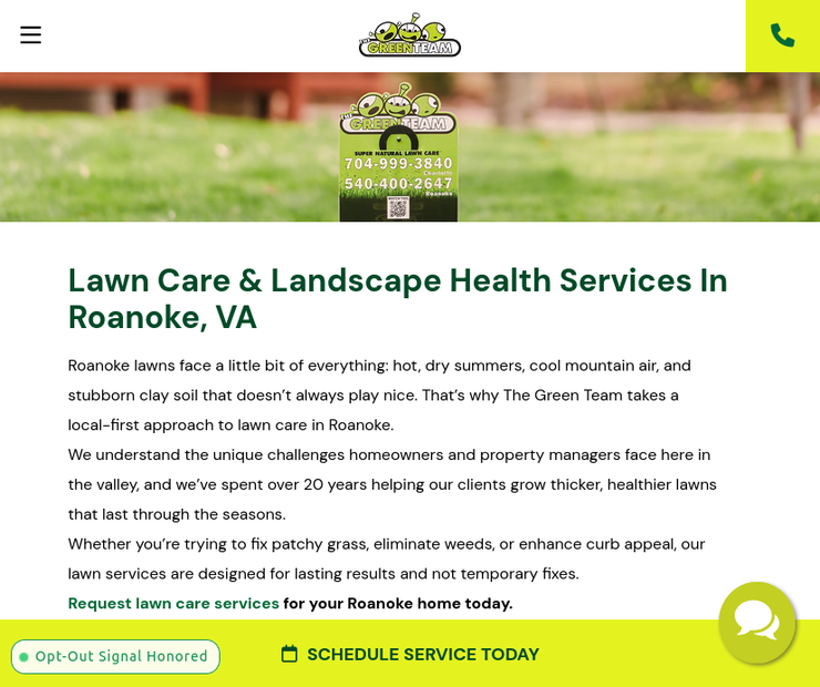 Roanoke Lawn Care Experts