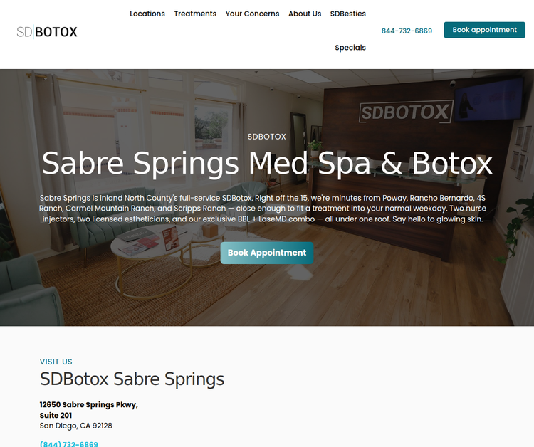 SDBotox Sabre Springs – Your Neighborhood Med Spa & Botox