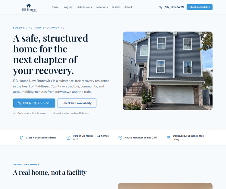 Sober Living Home for Men in New Brunswick, NJ