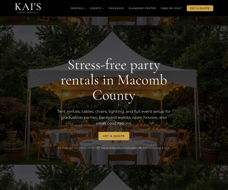 Kai's Party Rentals