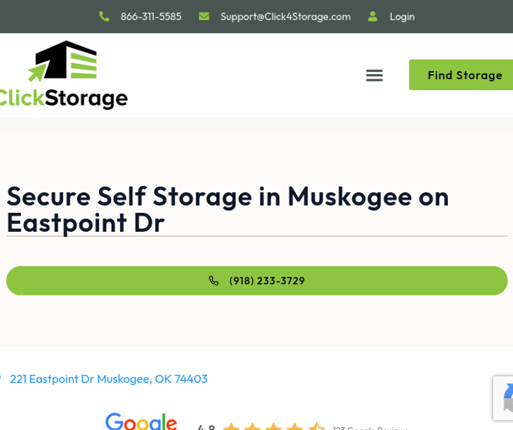 Secure Self Storage in Muskogee on Eastpoint Dr