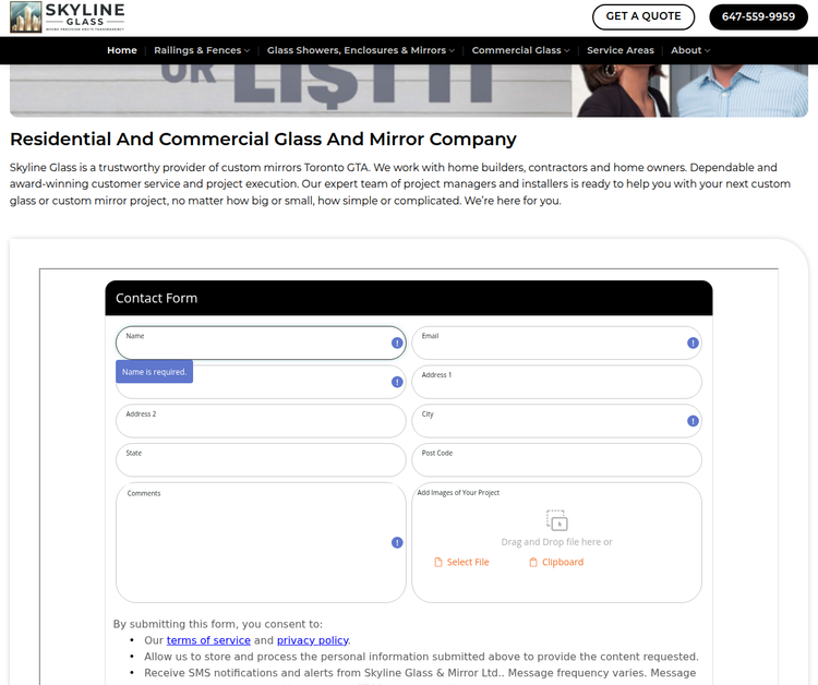 Skyline Glass & Mirror Ltd.