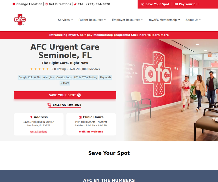 AFC Urgent Care Seminole – Your Trusted Health Partner