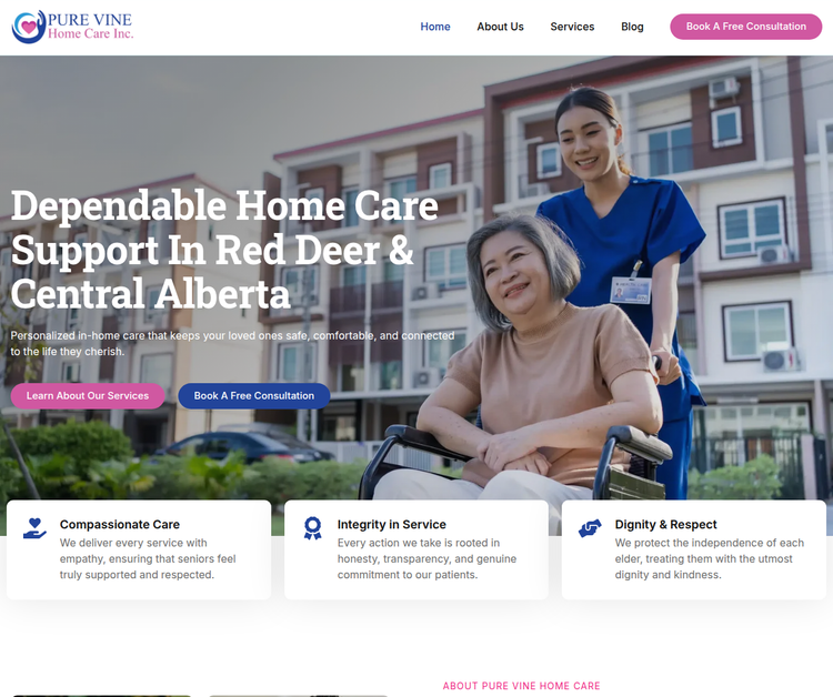 Trusted Home Care in Red Deer & Central Alberta