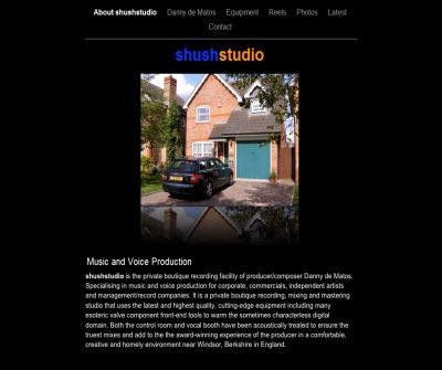 Shushstudio - boutique voice and music producer recording studio in Berkshire, England